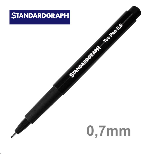 Tuschestift tec pen 0,7 mm