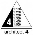 DreikantMaßstab Reduktionsmaßstab 30cm ARCHITECT 4
