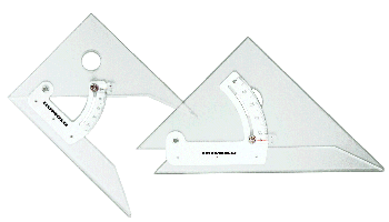 GeoDreieck mit verstellbarem Winkel 30cm