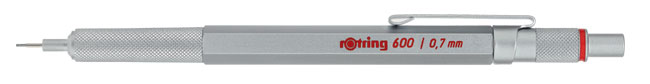 rotring 600 Druckbleistift silber 0,7 mm