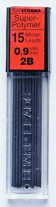 Bleistiftmine für Druckbleistift 0,9 mm 2B