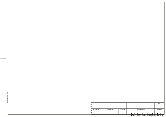 Transparentpapier A3 mit Schriftfeld