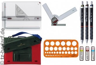 rotring Zeichenbrett A3 rapid Starter Set mit ECOBRA Druckbleistiften