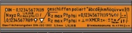 standardgraph Schablone Oberflächenzeichen 5,0 mm
