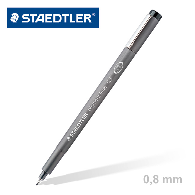 Tuschestift STAEDTLER Pigmentliner schwarz 0,8mm