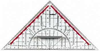 Dreieck Geometrie 25cm mit Griff