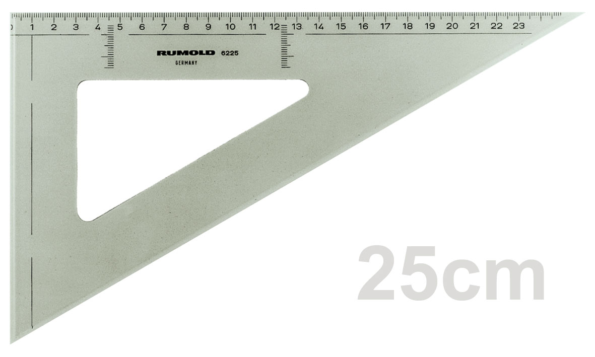 Zeichendreeick 25cm - spitzwinklig